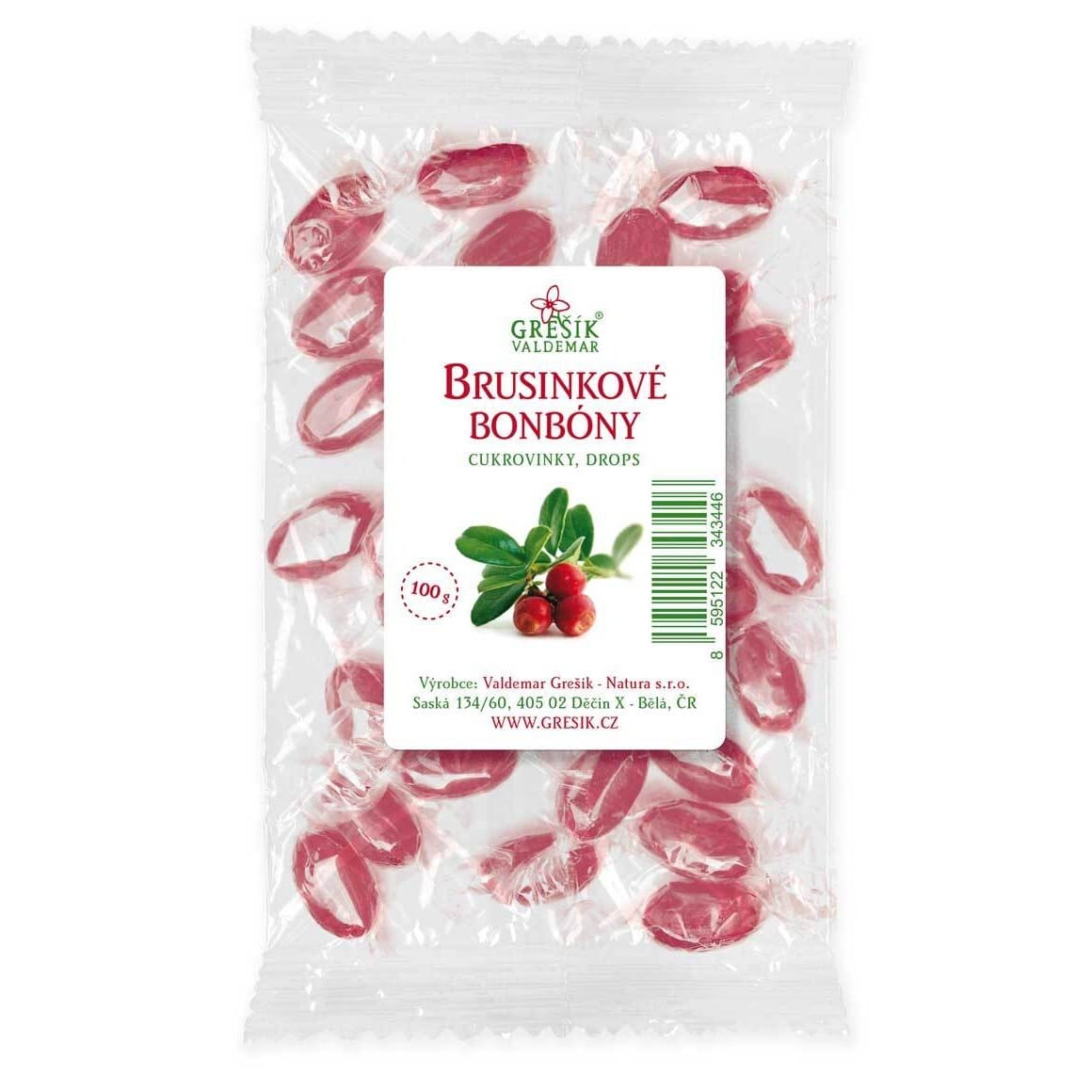 Brusnicové cukríky