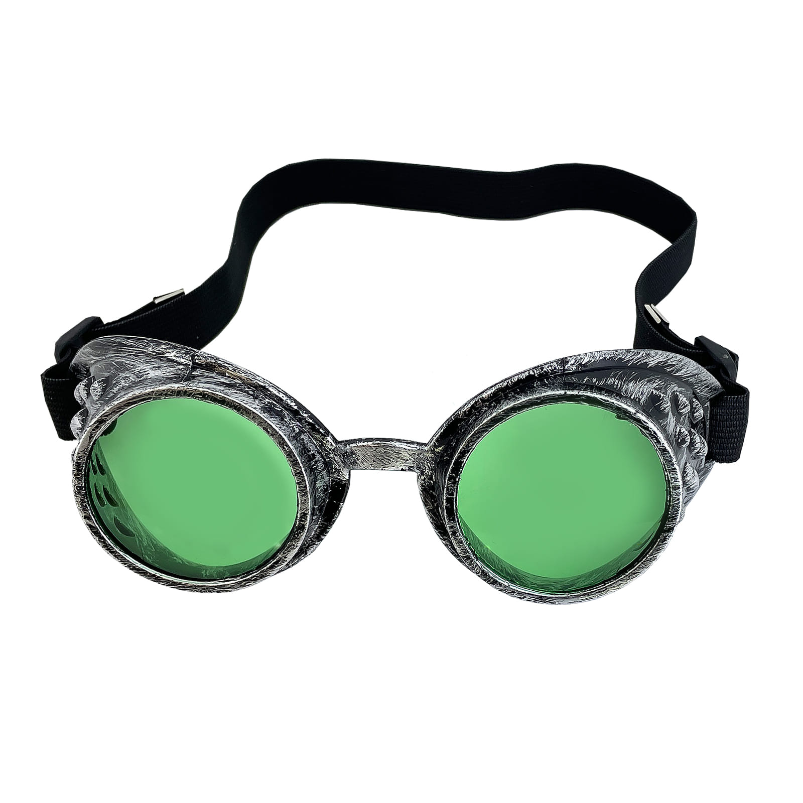 Okuliare Steampunk - Zelené sklá