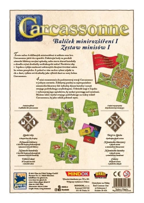 Levně Carcassonne: Balíček minirozšíření I