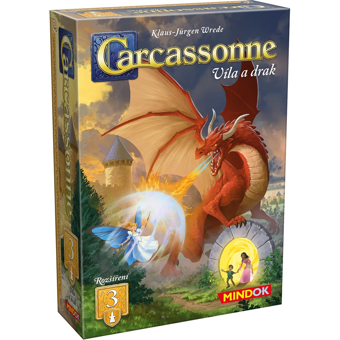 Carcassonne rozšíření 3: Víla a drak (edice 2025)