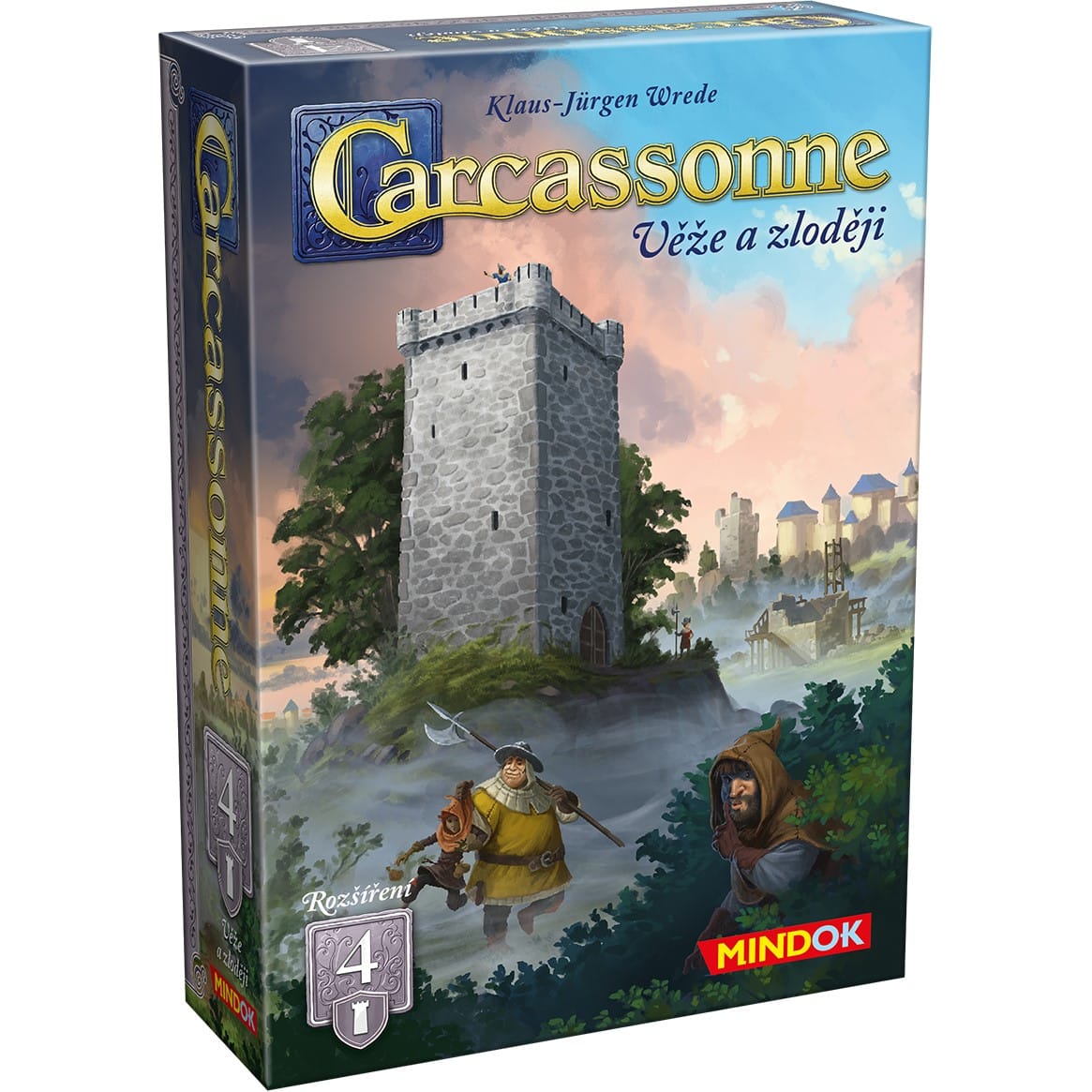 Carcassonne rozšíření 4: Věže a zloději (edice 2025)