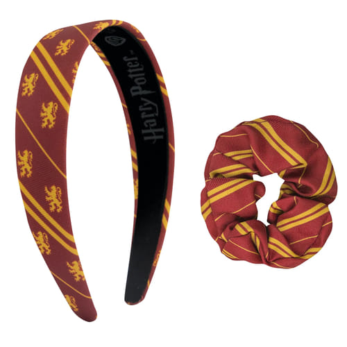 Čelenka a gumička do vlasů Harry Potter - Nebelvír