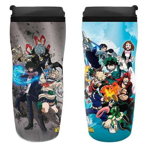 Obrázok ABYstyle Cestovní hrnek My Hero Academia - Heroes vs. Villains 355ml