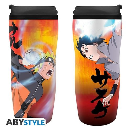 Obrázok ABYstyle Cestovní hrnek Naruto Shippuden - Naruto vs. Sasuke 355ml