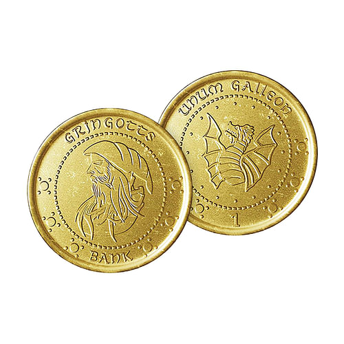 Čokoládová mince Harry Potter - Gringotův galeon (23 g)