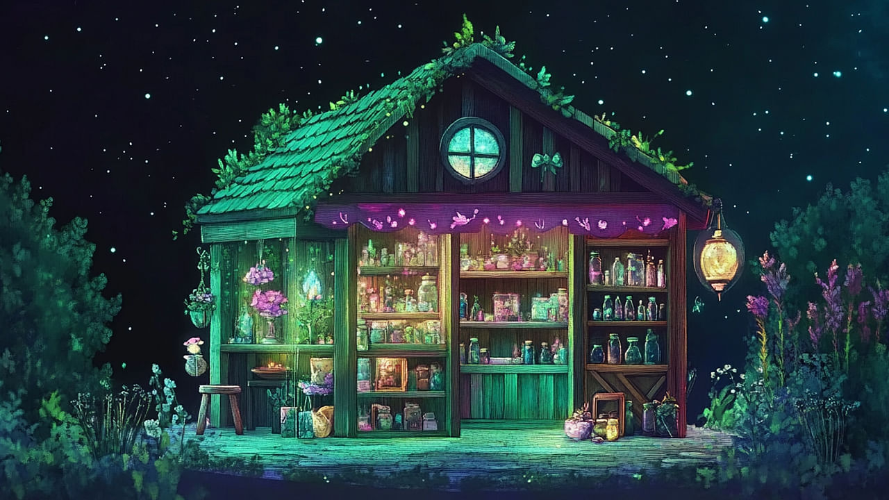 cozy fantasy ilustrační obrázek