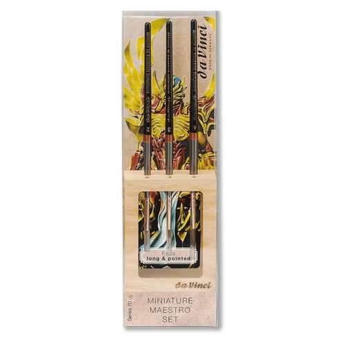 da Vinci - Maestro Kolinsky Red Sable Brush set Long da Vinci - Maestro Kolinsky Red Sable Brush set Long