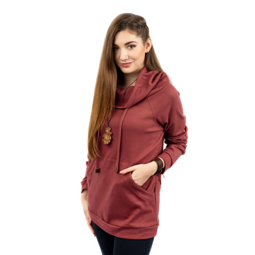 Dámska mikina Hygge, škoricová Dámska mikina Hygge, škoricová