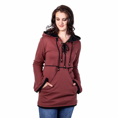 Dámska mikina Ravena, škoricová Dámska mikina Ravena, škoricová