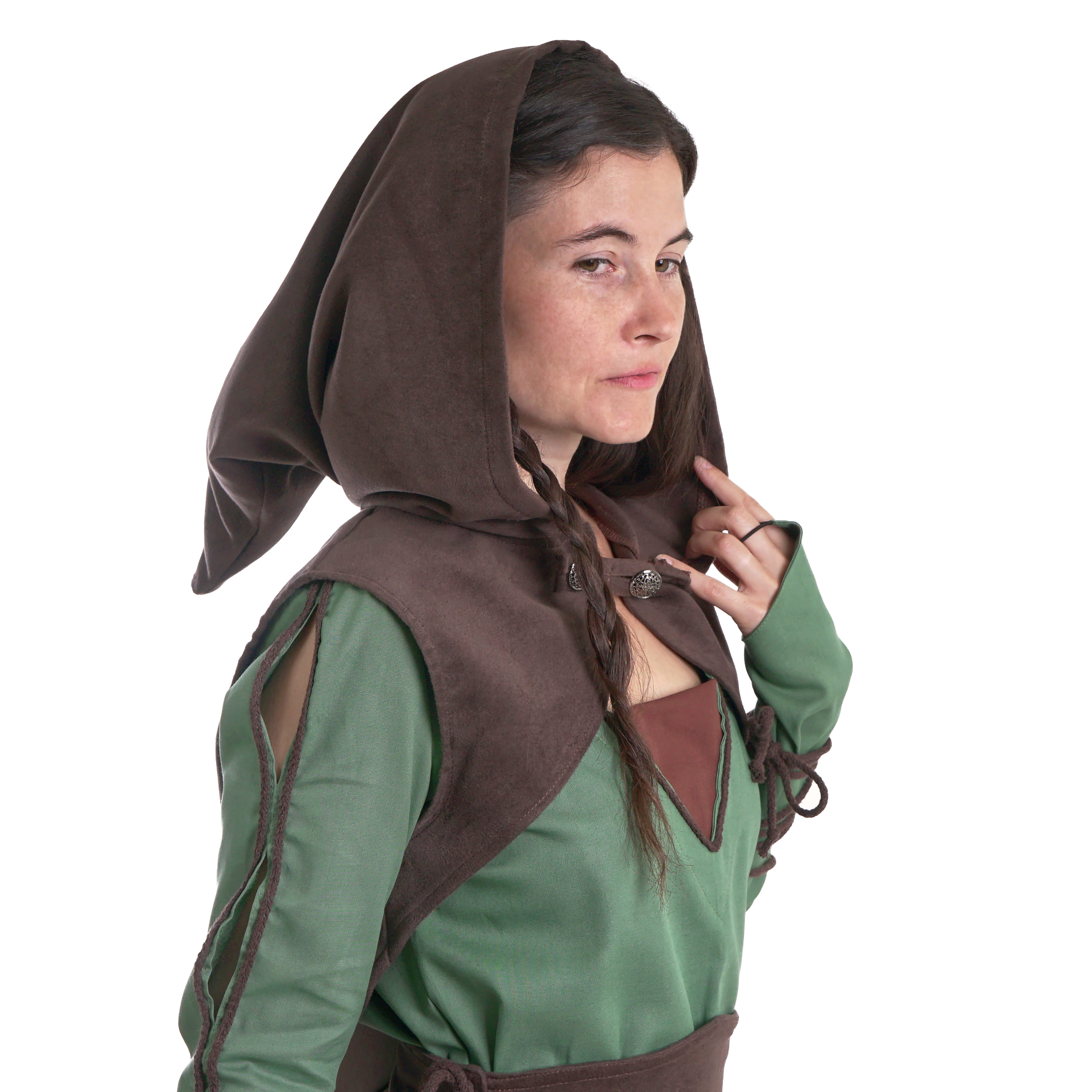 Bolerko s kapucňou - hnedé