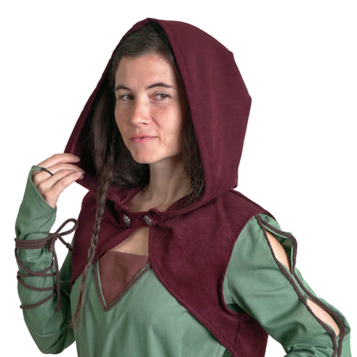 Dámske bolerko s kapucňou, vínové Dámske bolerko s kapucňou, vínové