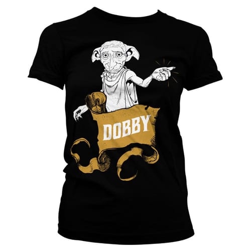 Levně Dámské tričko Harry Potter - domácí skřítek Dobby, černé