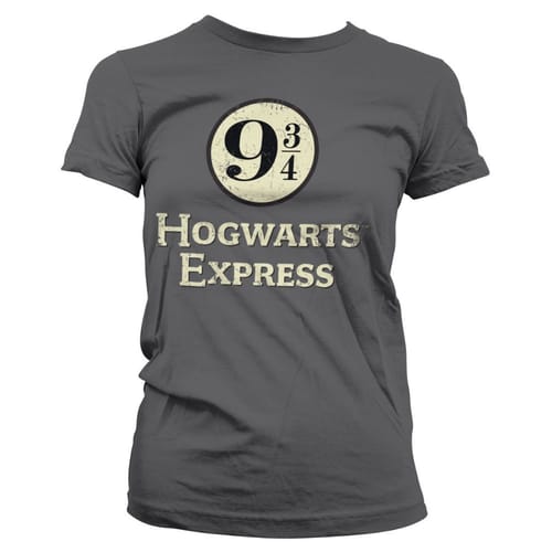 Levně Dámské tričko Harry Potter - Hogwarts Express, šedé