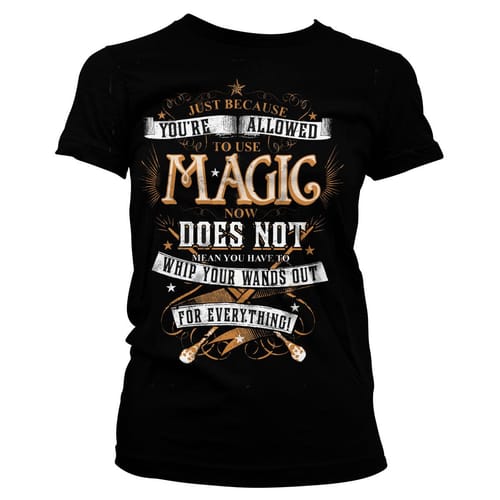 Levně Dámské tričko Harry Potter - Magic, černé