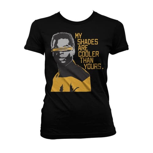 Dámske tričko Star Trek - My Shades Are Cooler Than Yours, čierne Dámske tričko Star Trek - My Shades Are Cooler Than Yours, čierne