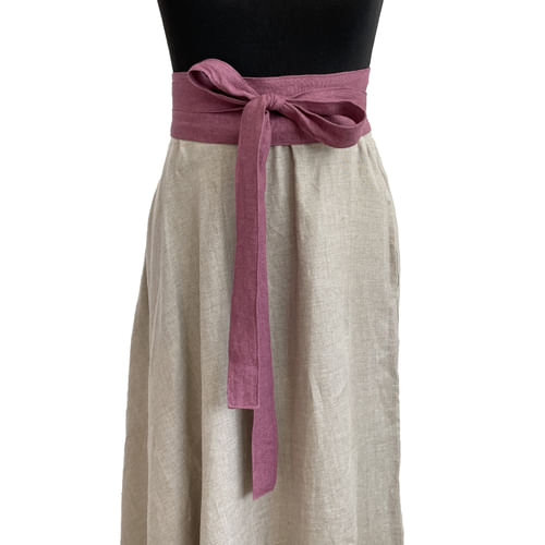 Dámsky ľanový opasok, fialový Dámsky ľanový opasok, fialový