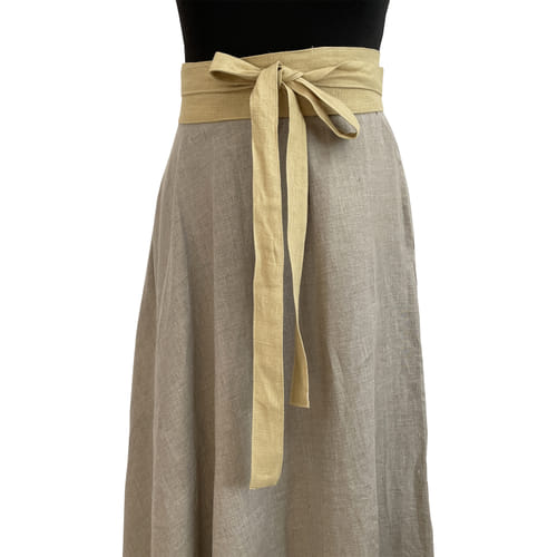 Dámsky ľanový opasok, pieskový Dámsky ľanový opasok, pieskový