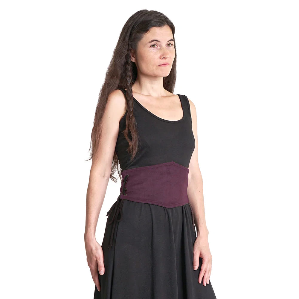 Dámsky úzky korzet - vínový