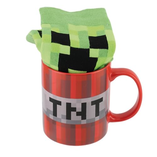 Darčeková sada hrnček a ponožky Minecraft - TNT a Creeper Darčeková sada hrnček a ponožky Minecraft - TNT a Creeper