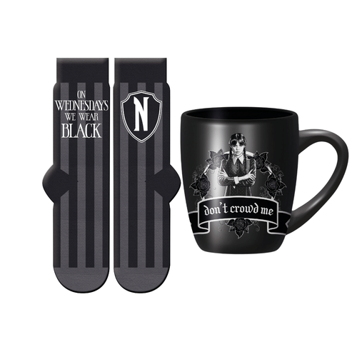 Darčeková sada Wednesday - Nechcem crowd me hrnček a ponožky Darčeková sada Wednesday - Nechcem crowd me hrnček a ponožky