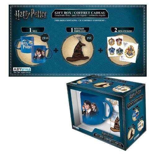 Darčeková sada Harry Potter - hrnček, kľúčenka a 2 sady samolepiek Darčeková sada Harry Potter - hrnček, kľúčenka a 2 sady samolepiek