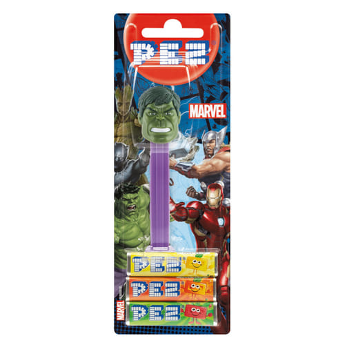 Levně Dávkovač bonbónů PEZ Marvel - Hulk