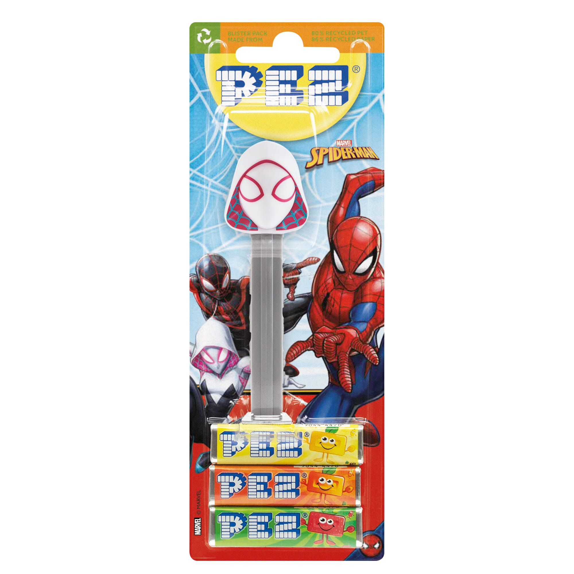 Dávkovač bonbónů PEZ Marvel SpiderMan Ghost Spider imago.cz