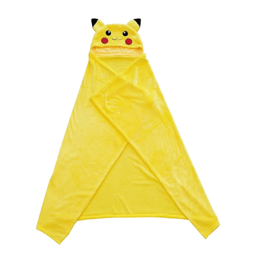 Levně Deka s kapucí Pokémon - Pikachu