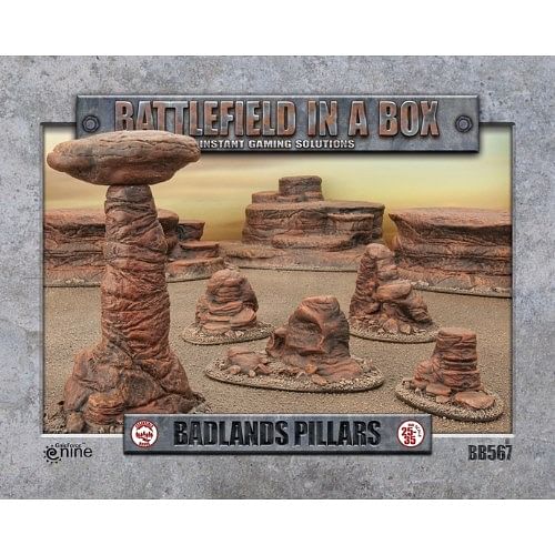 Dekorace Battlefield in a Box: Badland's Pillars