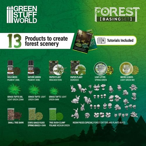 Obrázok Green Stuff World Basing Sets - Forest