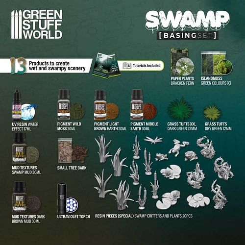 Obrázok Green Stuff World Basing Sets - Swamp