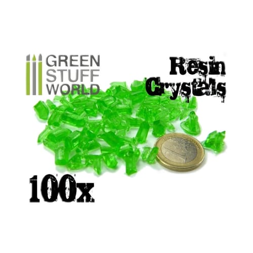 Dekorace Green Stuff World: Green Resin Crystals Dekorace Green Stuff World: Green Resin Crystals
