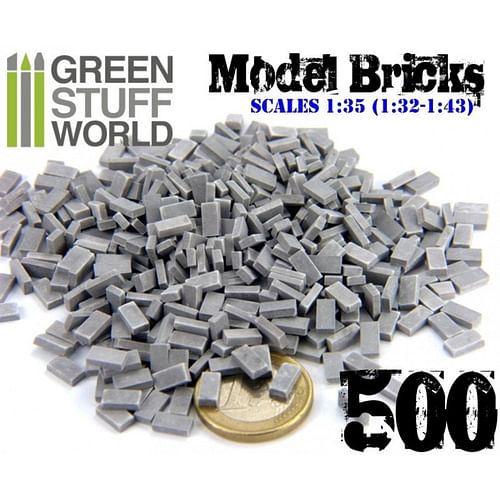 Obrázok Dekorace Green Stuff World: Model Bricks, šedé