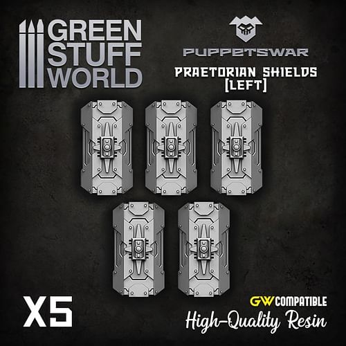 Obrázok Dekorace Green Stuff World: Praetorian Shields, 5 ks