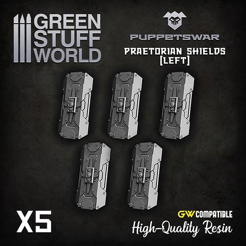 Obrázok Dekorace Green Stuff World: Praetorian Shields, 5 ks