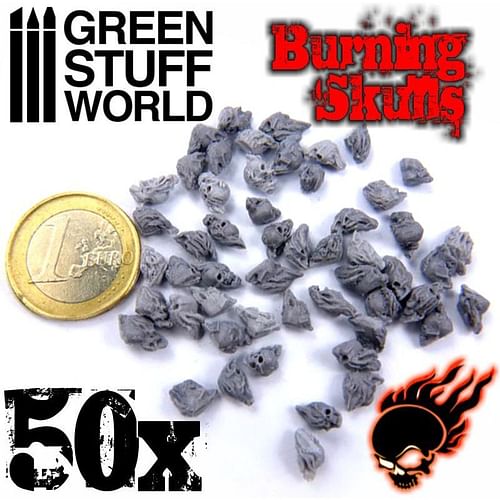 Obrázok Dekorace Green Stuff World: Resin Burning Skulls