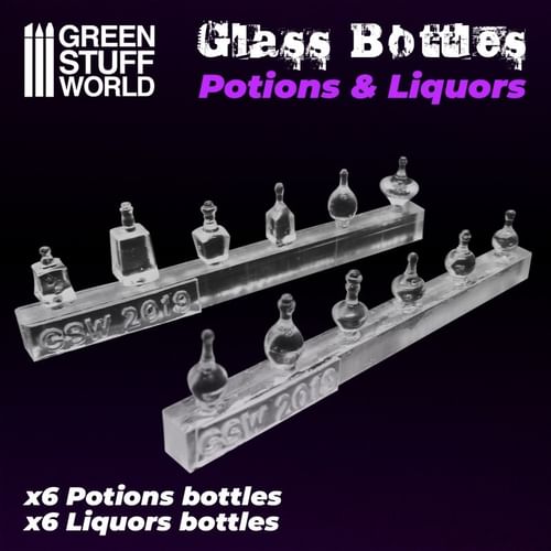 Dekorace Green Stuff World: Resin Potion and Liquor Bottles Dekorace Green Stuff World: Resin Potion and Liquor Bottles