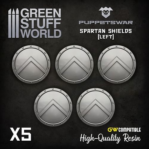 Obrázok Dekorace Green Stuff World: Spartan Shields, 5 ks