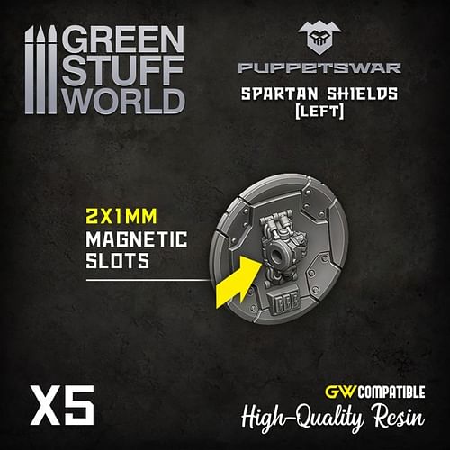 Obrázok Dekorace Green Stuff World: Spartan Shields, 5 ks