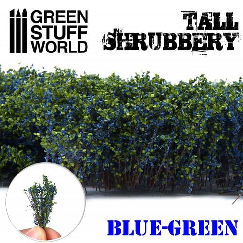 Obrázok Dekorace Green Stuff World - Tall Shrubbery: Blue Green