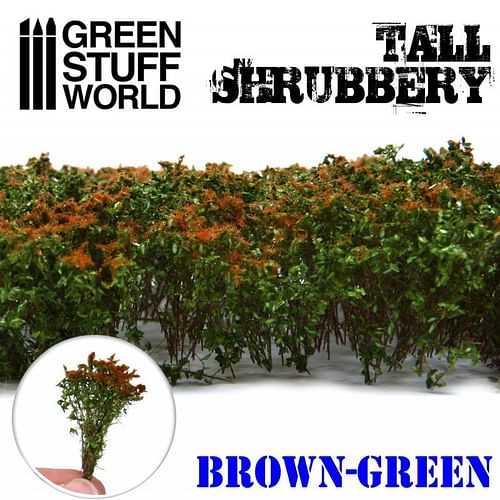 Obrázok Dekorace Green Stuff World - Tall Shrubbery: Brown Green