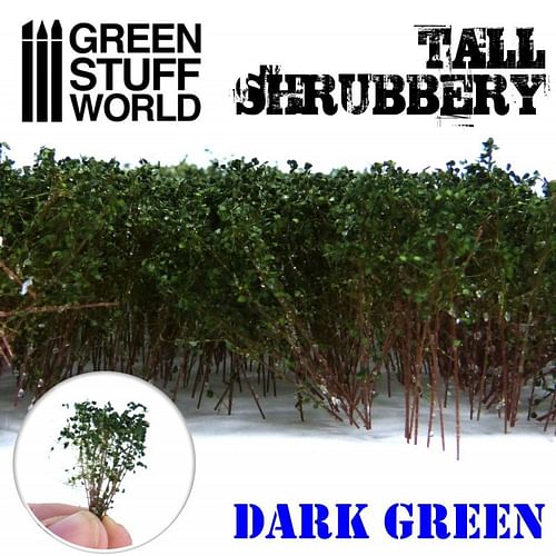 Obrázok Dekorace Green Stuff World - Tall Shrubbery: Dark Green