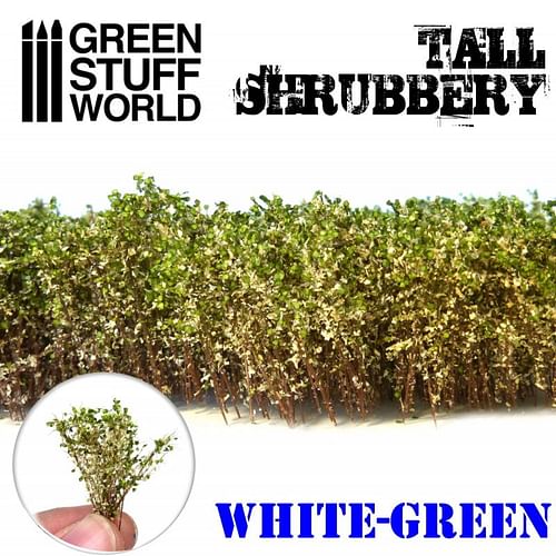 Obrázok Dekorace Green Stuff World - Tall Shrubbery: White Green