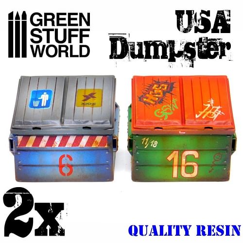 Obrázok Dekorace Green Stuff World: USA Dumpster, 2 ks