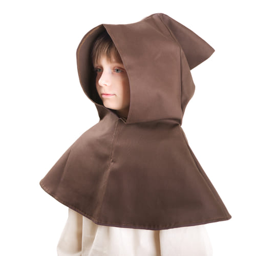 Dětská kápě, barva hnědá