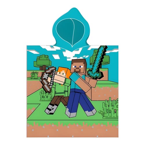 Levně Dětské pončo Minecraft