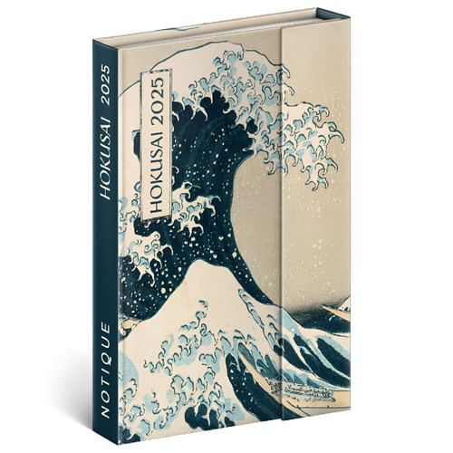 Diár Katsushika Hokusai 2025, magnetický Diár Katsushika Hokusai 2025, magnetický