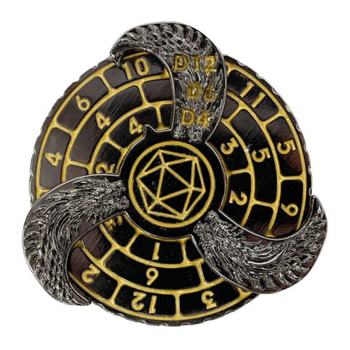 Dice spinner - Čierny drak Dice spinner - Čierny drak