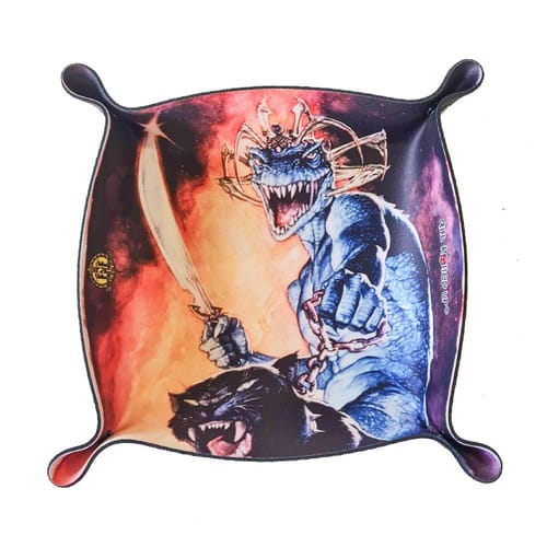 Zásobník na kocky - Bojový kráľ Fantasy Lizard King Zásobník na kocky - Bojový kráľ Fantasy Lizard King