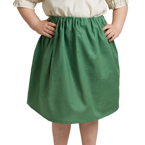 Dívčí sukně Hobitka, zelená